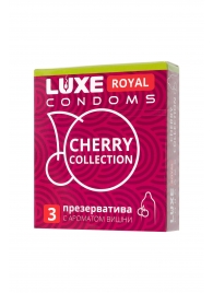 Презервативы с ароматом вишни LUXE Royal Cherry Collection - 3 шт. - Luxe - купить с доставкой в Набережных Челнах