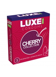 Презервативы с ароматом вишни LUXE Royal Cherry Collection - 3 шт. - Luxe - купить с доставкой в Набережных Челнах