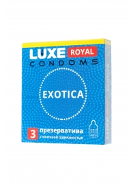 Текстурированные презервативы LUXE Royal Exotica - 3 шт. - Luxe - купить с доставкой в Набережных Челнах