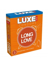 Презервативы с продлевающим эффектом LUXE Royal Long Love - 3 шт. - Luxe - купить с доставкой в Набережных Челнах