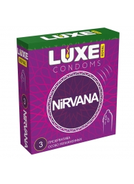 Презервативы с увеличенным количеством смазки LUXE Royal Nirvana - 3 шт. - Luxe - купить с доставкой в Набережных Челнах