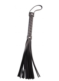 Черная многохвостая плеть Pleasure Whip - 46 см. - Chisa - купить с доставкой в Набережных Челнах