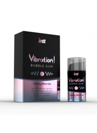 Жидкий интимный гель с эффектом вибрации Vibration! Bubble Gum - 15 мл. - INTT - купить с доставкой в Набережных Челнах
