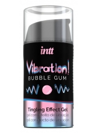 Жидкий интимный гель с эффектом вибрации Vibration! Bubble Gum - 15 мл. - INTT - купить с доставкой в Набережных Челнах