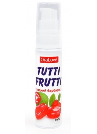 Гель-смазка Tutti-frutti со вкусом барбариса - 30 гр. - Биоритм - купить с доставкой в Набережных Челнах