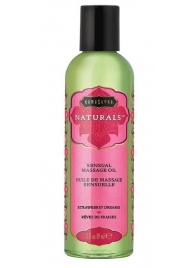 Массажное масло Naturals Strawberry Dreams с ароматом клубники - 59 мл. - Kama Sutra - купить с доставкой в Набережных Челнах
