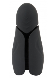 Черный силиконовый вибромастурбатор с нагревом Masturbator with 2 Functions - Orion - в Набережных Челнах купить с доставкой