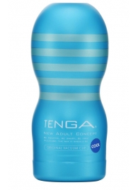 Мастурбатор с охлаждающей смазкой TENGA Original Vacuum Cup Cool - Tenga - в Набережных Челнах купить с доставкой
