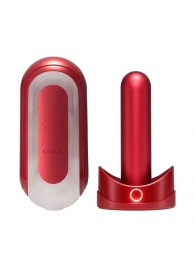 Красный мастурбатор Flip Zero Red   Warmer с подогревом - Tenga - в Набережных Челнах купить с доставкой