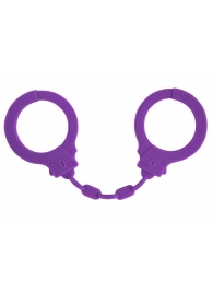 Фиолетовые силиконовые наручники Suppression - Lola Games - купить с доставкой в Набережных Челнах
