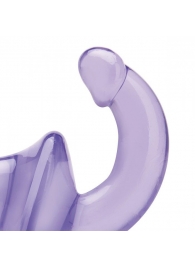 Фиолетовый безремневой страпон Strapless Strap-On - Lux Fetish - купить с доставкой в Набережных Челнах