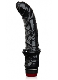 Черный вибромассажер простаты 6  Premium Prostate Massager - BlueLine - в Набережных Челнах купить с доставкой