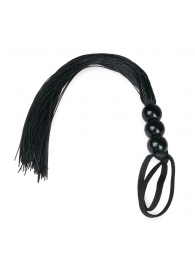 Черная силиконовая плеть Silicone Whip - 32 см. - Easy toys - купить с доставкой в Набережных Челнах