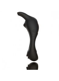 Черное эрекционное кольцо с двумя моторами Zeus Dual Vibe Cock Ring - FeelzToys - в Набережных Челнах купить с доставкой