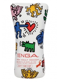 Мастурбатор-туба Keith Haring Soft Tube CUP - Tenga - в Набережных Челнах купить с доставкой