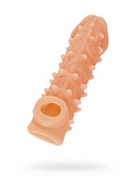 Телесная закрытая насадка с пупырышками Cock Sleeve Size M - 15,6 см. - KOKOS - в Набережных Челнах купить с доставкой