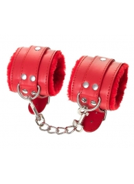 Красные наручники Anonymo из искусственной кожи - ToyFa - купить с доставкой в Набережных Челнах