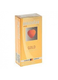 Презервативы Masculan Ultra Gold с золотым напылением и ароматом ванили - 10 шт. - Masculan - купить с доставкой в Набережных Челнах