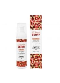 Разогревающее массажное масло  с ароматом клубники Gourmet Strawberry - 50 мл. - Exsens - купить с доставкой в Набережных Челнах