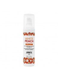 Разогревающее массажное масло Gourmet White Peach Organic с органическими ингредиентами - 50 мл. - Exsens - купить с доставкой в Набережных Челнах