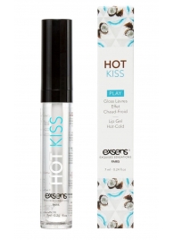 Блеск для губ Hot Kiss Coconut с ароматом кокоса - 7 мл. - Exsens - купить с доставкой в Набережных Челнах