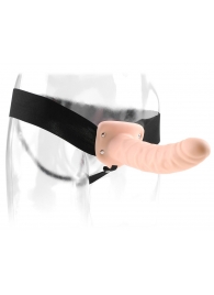 Полый страпон 8  Hollow Strap-On телесного цвета - 19 см. - Pipedream - купить с доставкой в Набережных Челнах