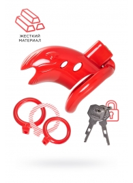 Красный мужской пояс верности из пластика - ToyFa - купить с доставкой в Набережных Челнах