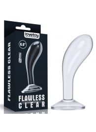 Прозрачный стимулятор простаты Flawless Clear Prostate Plug - 15 см. - Lovetoy - в Набережных Челнах купить с доставкой