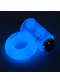 Голубое, светящееся в темноте эрекционное виброкольцо Lumino Play Vibrating Penis Ring - Lovetoy - в Набережных Челнах купить с доставкой