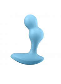 Голубой анальный вибростимулятор Deep Driver - 11,2 см. - Satisfyer - в Набережных Челнах купить с доставкой