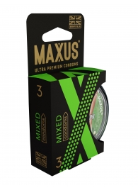 Презервативы в пластиковом кейсе MAXUS AIR Mixed - 3 шт. - Maxus - купить с доставкой в Набережных Челнах