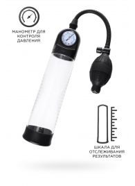 Прозрачная механическая помпа Roald с манометром - Sexus - в Набережных Челнах купить с доставкой
