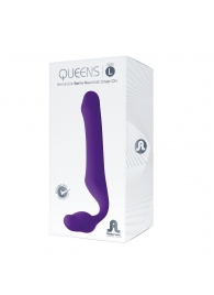 Фиолетовый безремневой страпон Queens L - Adrien Lastic - купить с доставкой в Набережных Челнах