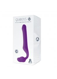 Лиловый безремневой страпон Queens M - Adrien Lastic - купить с доставкой в Набережных Челнах
