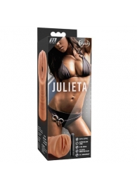 Мастурбатор-вагина цвета карамели Julieta с вибрацией - Blush Novelties - в Набережных Челнах купить с доставкой