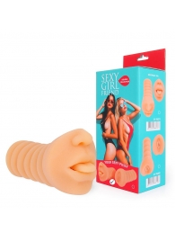 Телесный мастурбатор-ротик с высунутым язычком - Bior toys - в Набережных Челнах купить с доставкой