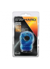 Голубое эрекционное виброкольцо Reusable 5 Function Cock Ring - Blush Novelties - в Набережных Челнах купить с доставкой