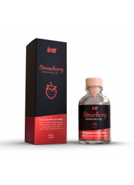 Массажный гель с ароматом клубники Strawberry - 30 мл. - INTT - купить с доставкой в Набережных Челнах