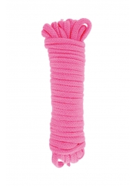 Розовая веревка для связывания Sweet Caress Rope - 10 метров - Sweet Caress - купить с доставкой в Набережных Челнах