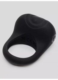 Черное эрекционное виброкольцо Sensation Rechargeable Vibrating Love Ring - Fifty Shades of Grey - в Набережных Челнах купить с доставкой