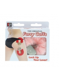 Металлические наручники с розовой меховой опушкой METAL HANDCUFF WITH PLUSH PINK - Dream Toys - купить с доставкой в Набережных Челнах