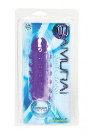Закрытая фиолетовая насадка с пупырышками SAMURAI PENIS SLEEVE PURPLE - 14,5 см. - NMC - в Набережных Челнах купить с доставкой