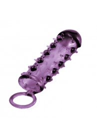 Закрытая фиолетовая насадка с пупырышками SAMURAI PENIS SLEEVE PURPLE - 14,5 см. - NMC - в Набережных Челнах купить с доставкой