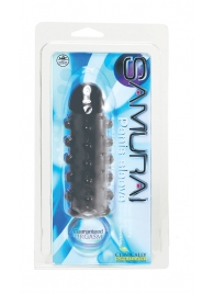Дымчатая стимулирующая насадка с закрытой головкой SAMURAI PENIS SLEEVE BLACK - 14,5 см. - NMC - в Набережных Челнах купить с доставкой