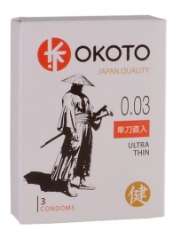 Ультратонкие презервативы OKOTO Ultra Thin - 3 шт. - Sitabella - купить с доставкой в Набережных Челнах
