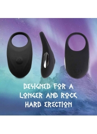 Черное эрекционное виброкольцо Thor Cockring - FeelzToys - в Набережных Челнах купить с доставкой