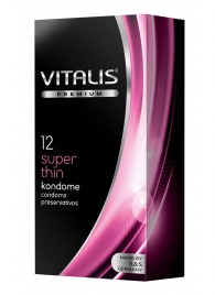 Ультратонкие презервативы VITALIS PREMIUM super thin - 12 шт. - Vitalis - купить с доставкой в Набережных Челнах