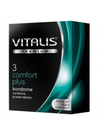 Контурные презервативы VITALIS PREMIUM comfort plus - 3 шт. - Vitalis - купить с доставкой в Набережных Челнах