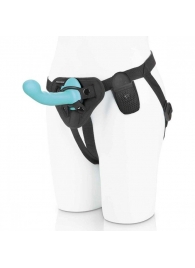 Голубая изогнутая насадка 6in Remote Control Ripple P-Spot G-Spot на черных трусиках - 16 см. - Pegasus - купить с доставкой в Набережных Челнах