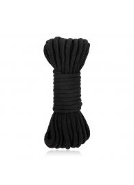 Черная хлопковая веревка для связывания Bondage Rope - 10 м. - Lux Fetish - купить с доставкой в Набережных Челнах